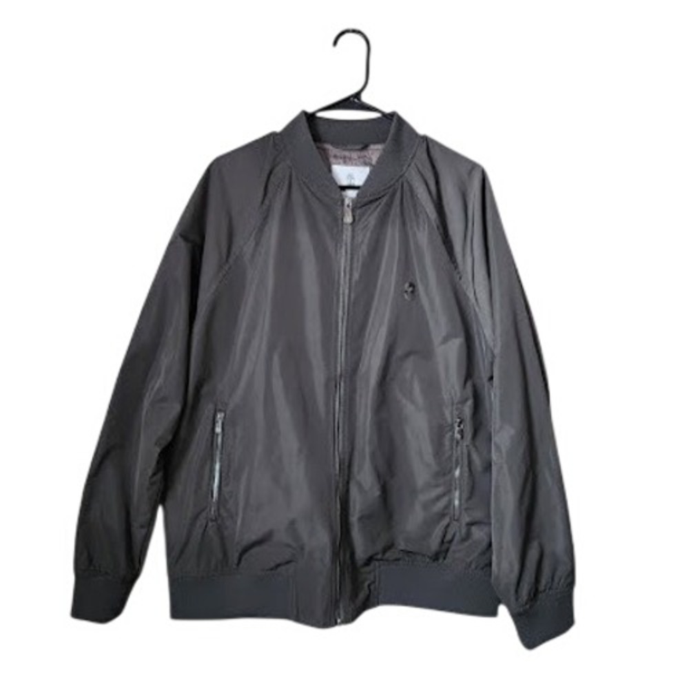 BRUNELLO CUCINELLI Solomeo Logo Lightweight Technical Bomber Jacket Grey XL